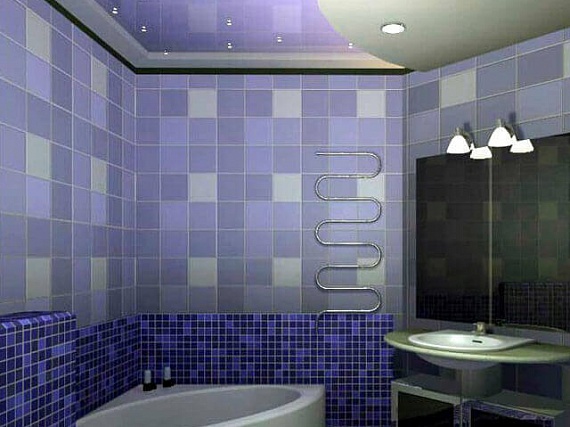 Натяжные потолки в ванную комнату 