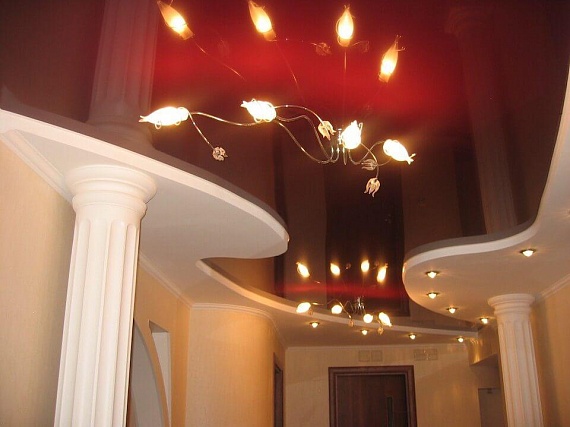 Фигурные натяжные потолки