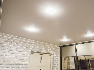 Сатиновый натяжной потолок