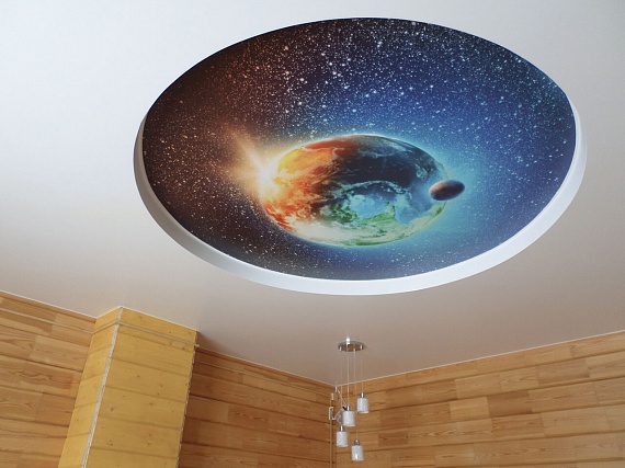 Парящие потолки с фотопечатью